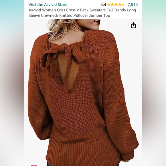 Tie back sweater - Picture 3 of 3